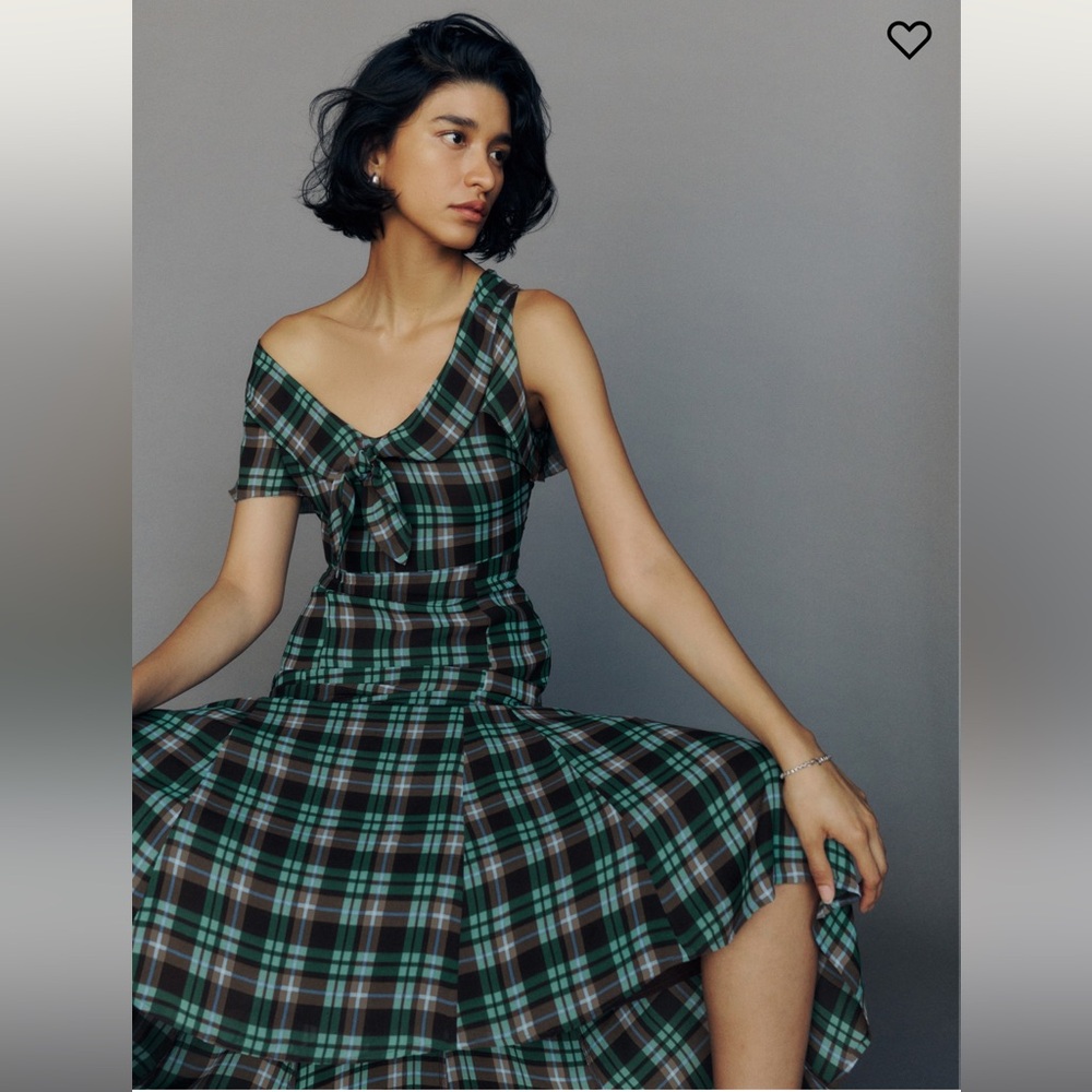 Reformation Talleen Dress - Moreno plaid - Size 0